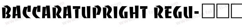 BaccaratUpright Regu字体转换